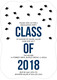 Navy Graduation Cap Confetti Invitations Image 3 of 6